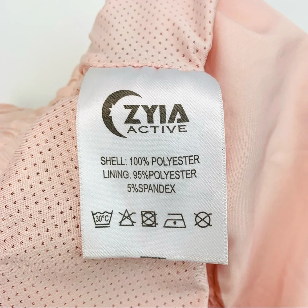 ZYIA Active Bomber Brief Lined Drawstring Shorts Blush_8